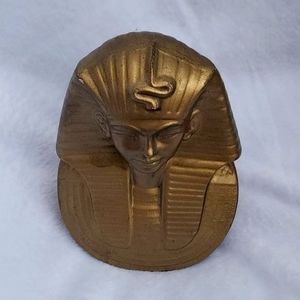 Ancient Egyptian gilded bust of King Tutankhamun 6/8ich